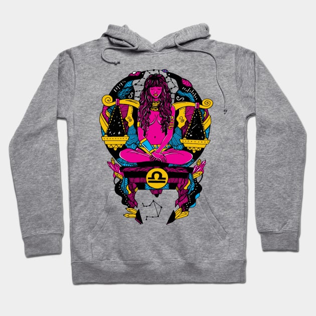 CMYK Libra Beauty Hoodie by kenallouis